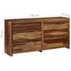 vidaXL Drawer Cabinet Solid Acacia Wood 160x40x80 cm