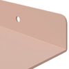 vidaXL Floating Shelf Wall-mounted 2 pcs Pink 80 x 18 x 2.5 cm Steel