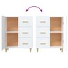 vidaXL Sideboard White 69.5x34x90 cm Engineered Wood
