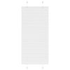 vidaXL Pleated Blind White 60x100 cm Fabric Width 59.4 cm Polyester