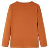 Kids' T-shirt with Long Sleeves Cognac 92