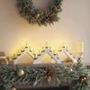 vidaXL Christmas Candle Bridge 3 pcs White 39.5 x 5 x 29 cm
