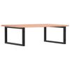 vidaXL Basin Shelf Wall Mounted Steel and Solid Wood Oak