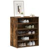 vidaXL Shoe Cabinet Grey Sonoma 60x35x70 cm Engineered Wood
