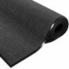 vidaXL Door Mat Anthracite 80 x 60 x 1.2 cm Teddy Fabric
