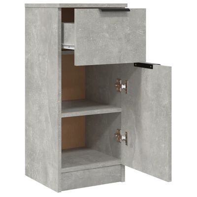 vidaXL Sideboard Concrete Grey 30x30x70 cm Engineered Wood