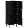 vidaXL Highboard Black 40x33x110 cm Engineered Wood