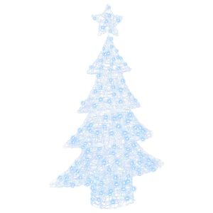 vidaXL Christmas Tree with 100 LEDs Cold white 120 cm Acrylic