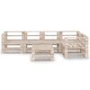 vidaXL 6 Piece Garden Pallet Lounge Set Pinewood