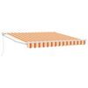 vidaXL Retractable Awning Manual Yellow and Orange 300 x 250 cm