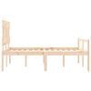 vidaXL Senior Bed without Mattress Small Double Solid Wood