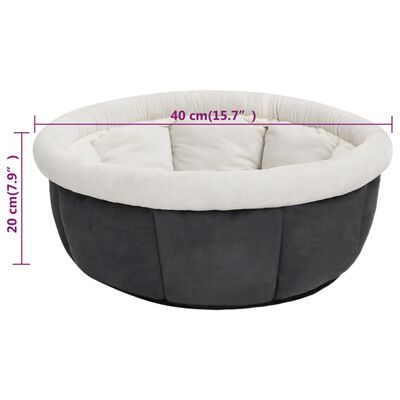 vidaXL Dog Bed 40x40x20 cm Grey