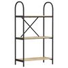 vidaXL Bookshelf 3-Tier 60 x 30 x 109 cm Engineered wood Sonoma Oak