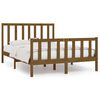 vidaXL Bed Frame without Mattress Honey Brown Solid Wood 140x190 cm Solid Wood