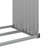 vidaXL Log Holder Light Grey 120x45x140 cm Galvanised Steel