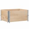 vidaXL Pallet Collars 2 pcs 80x60 cm Solid Wood Pine