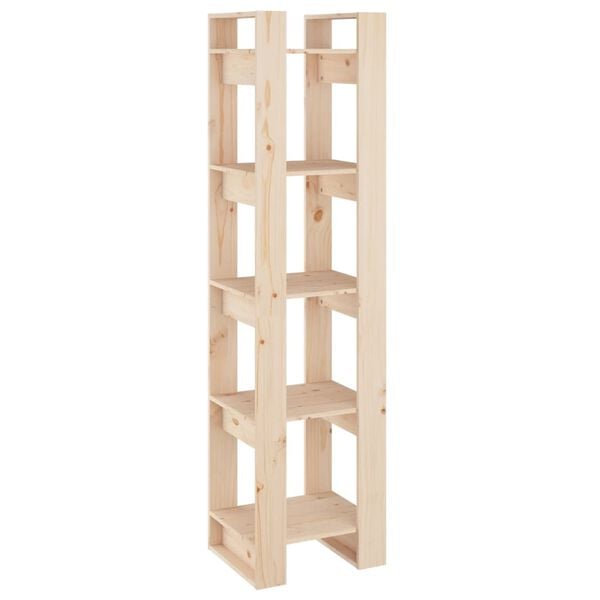 vidaXL Book Cabinet/Room Divider 41x35x160 cm Solid Wood Pine