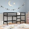vidaXL Kids' Loft Bed without Mattress with Ladder Black 80x200 cm
