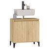 vidaXL Sink Cabinet Sonoma Oak 58x33x60 cm Engineered Wood