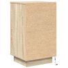 vidaXL Bedside Cabinet with LED Lights Sonoma Oak 38x34x65 cm