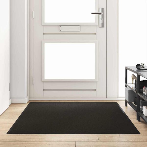 vidaXL Doormat Black 120 x 180 cm 100% Polyamide