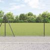 vidaXL Fence Post Grey 10 x 1.2 m (16 x 16 mm mesh) Steel and PVC