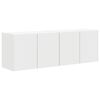 vidaXL TV Wall Cabinet 2 pcs White Engineered Wood