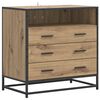vidaXL Drawer Cabinet 3-Drawer Artisan oak 70 x 41 x 70 cm