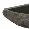 vidaXL Basin Grey (30-37) x (30-37) x 12 cm River stone