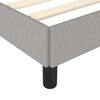 vidaXL Bed Frame without Mattress Light Grey 135x190 cm Double Double Fabric