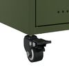 vidaXL Bedside Cabinet Olive Green 36x39x43.5 cm Steel