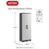 Keter Multipurpose Storage Cabinet Gear Black and Grey 182 cm