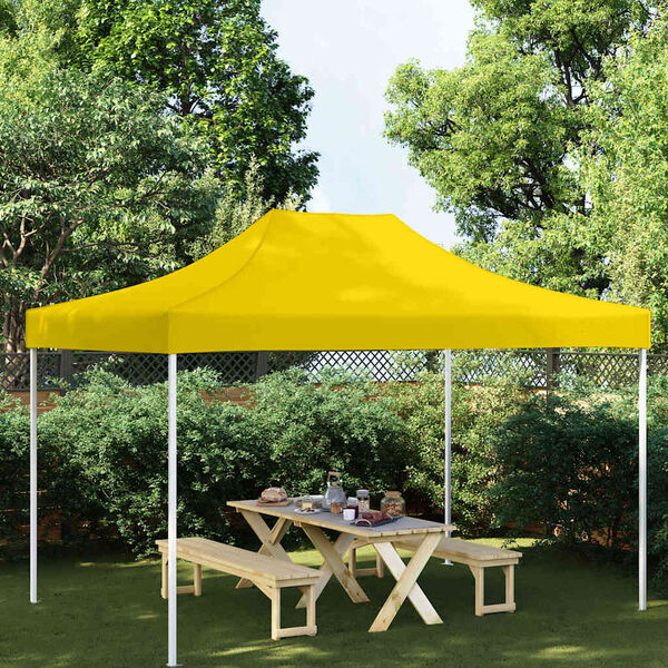 vidaXL Party Tent Roof 4x3 m Yellow 270 g/m²