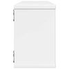 vidaXL Wall Cube Shelf 4 pcs High Gloss White 60x15x23 cm Engineered Wood