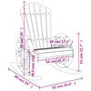vidaXL Rocking Adirondack Chairs 2 pcs Solid Wood Fir