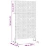vidaXL Privacy Screen Grey 100 x 50 x 180 cm Steel