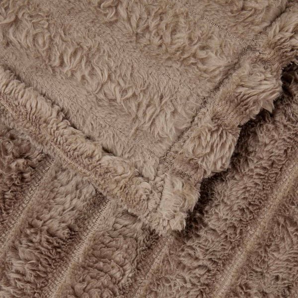vidaXL Throw Blanket Camel 150 x 130 cm Fleece
