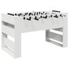 vidaXL Foosball Table White 146.5 x 74 x 85 cm Engineered Wood