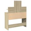 vidaXL Dressing Table with LED Sonoma Oak 100x40x130 cm
