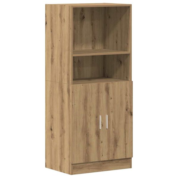 vidaXL Kitchen Cabinet Artisan Oak 57x41.5x131.5 cm Engineered Wood