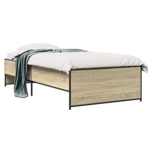 vidaXL Bed Frame Sonoma Oak 80 x 200 cm Engineered Wood