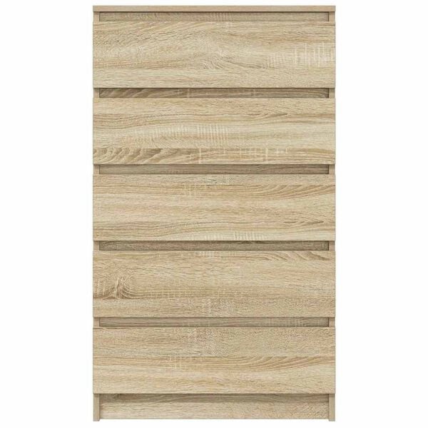vidaXL Drawer Cabinet Sonoma Oak 60x36x103 cm Engineered Wood