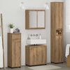 vidaXL Bathroom Furniture Set Manual 4 pcs Artisan Oak Engineered Wood