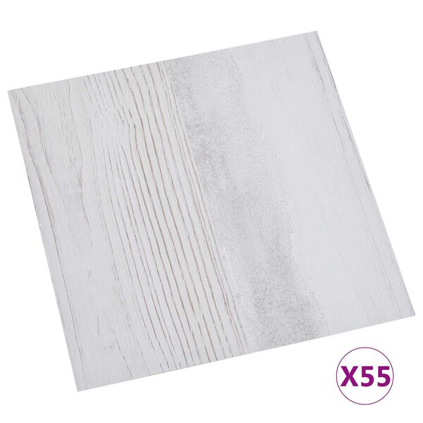 vidaXL Flooring Planks 55 pcs Light Grey 5.11 m&sup2; PVC