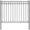 vidaXL Garden Fence Steel 1.81x1 m Black