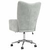 vidaXL Relaxing Chair with Wheel Light Grey 69 x 61.5 x 102 cm Velvet