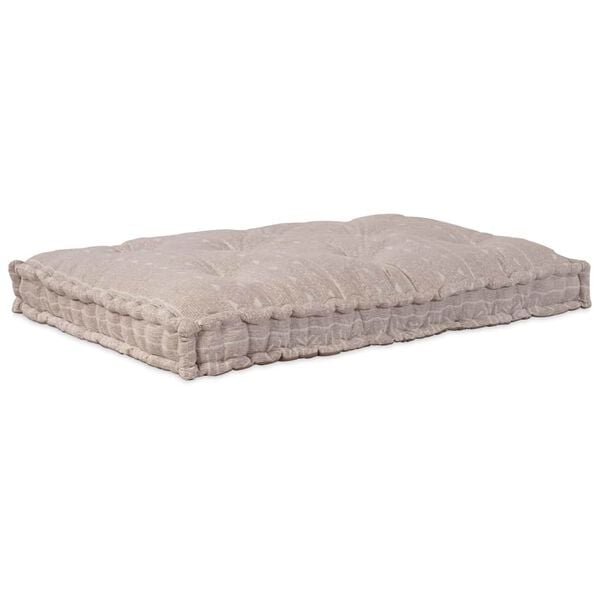 vidaXL Sofa Cushion Light Brown 120 x 80 x 12 cm Fabric