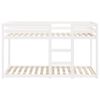vidaXL Bunk Bed without Mattress White 75x190 cm Small Single Solid Wood Pine