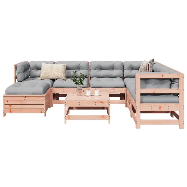 vidaXL 8 Piece Garden Sofa Set Solid Wood Douglas Fir
