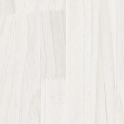 vidaXL Garden Planter White 100x50x70 cm Solid Pinewood